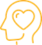 icon of head with heart inside suggesting wellbeing