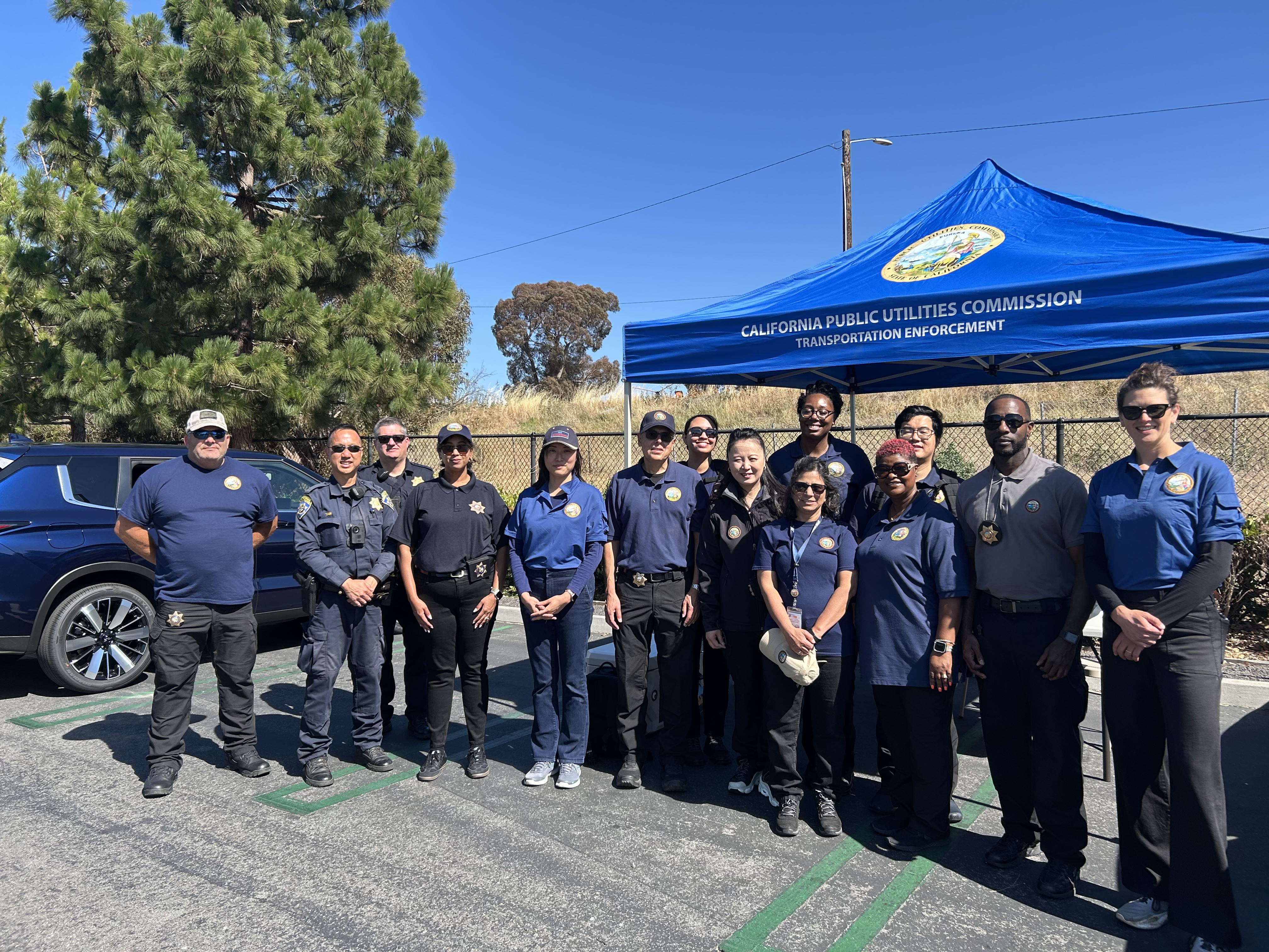 CPUC Staff with California Highway Patrol at Levi's Stadium