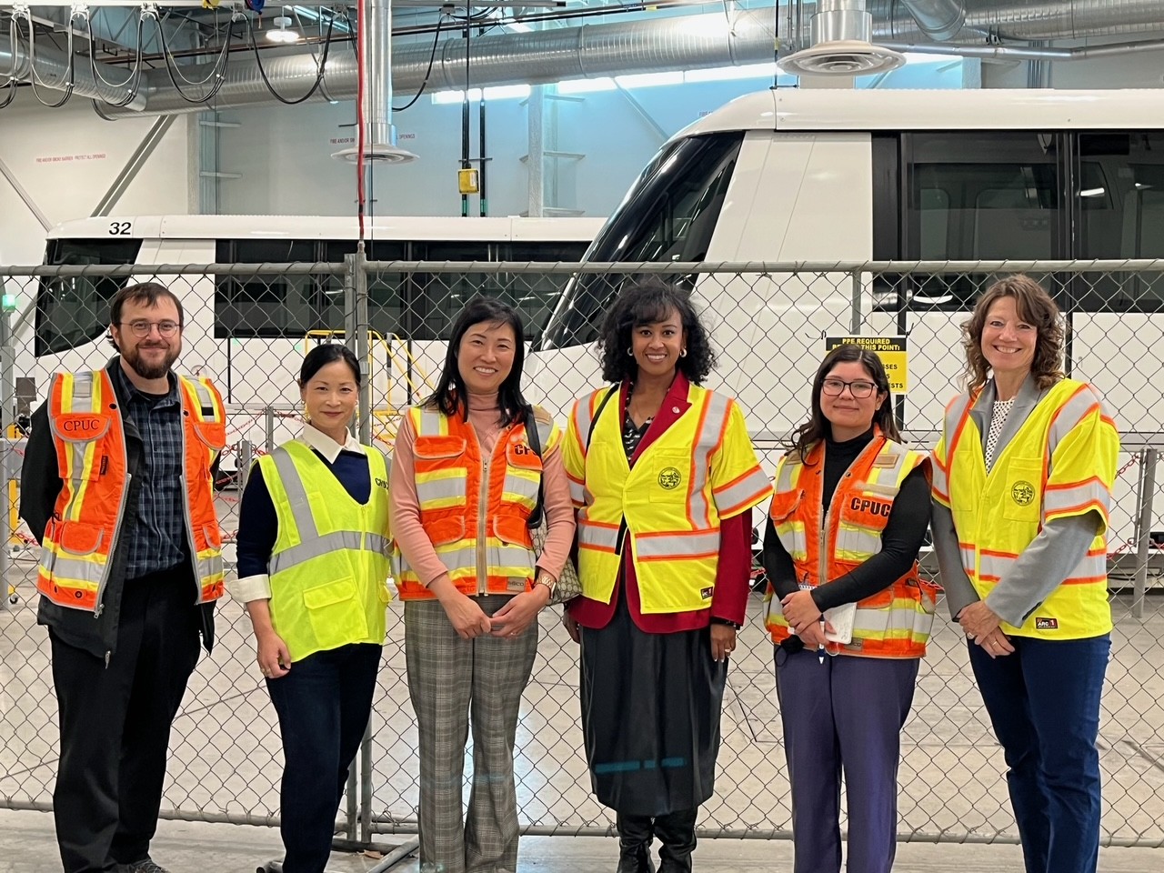 CPUC team at site visit of the Skylink in October 2026