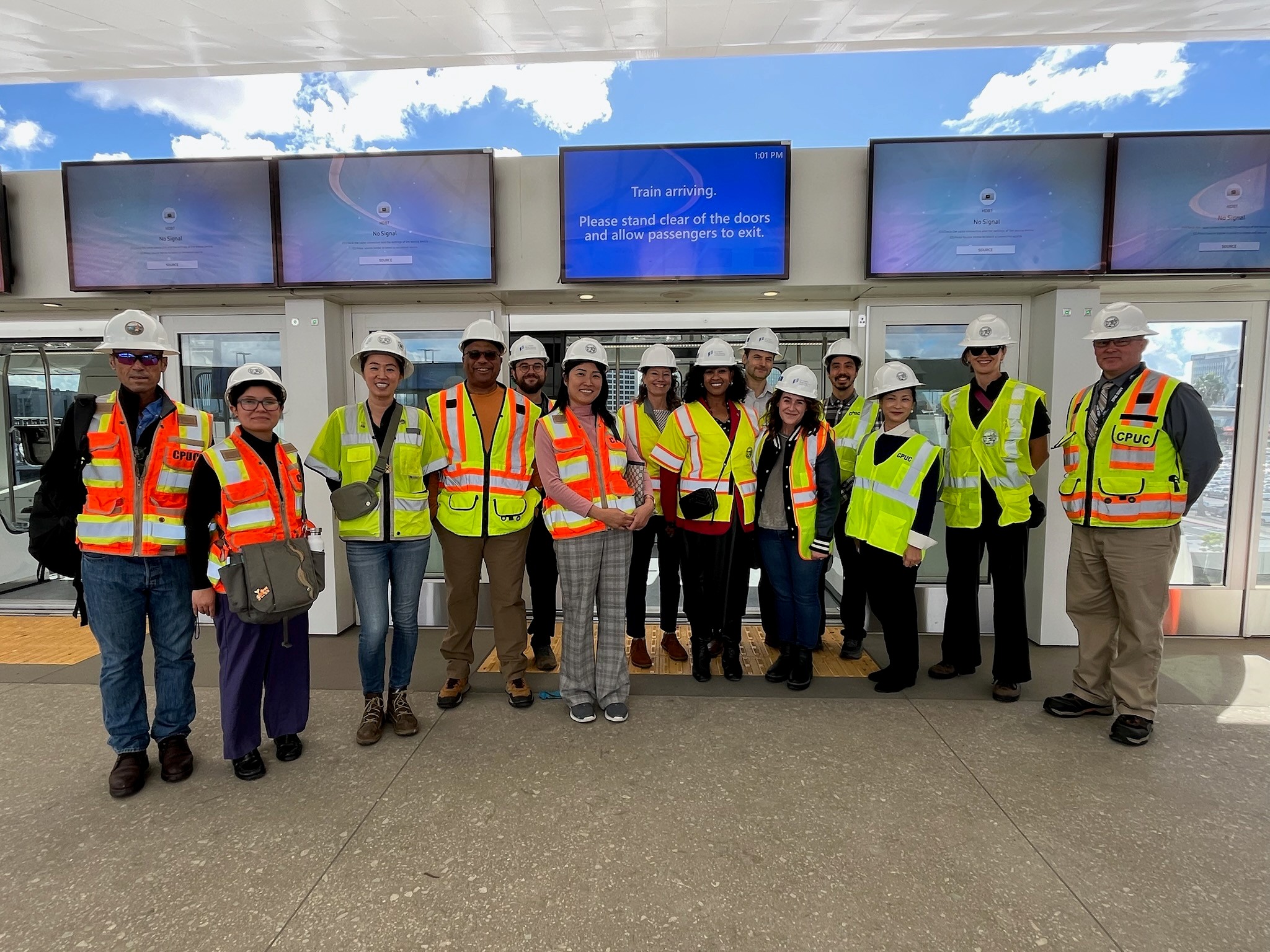 CPUC team at site visit of the Skylink in October 2026