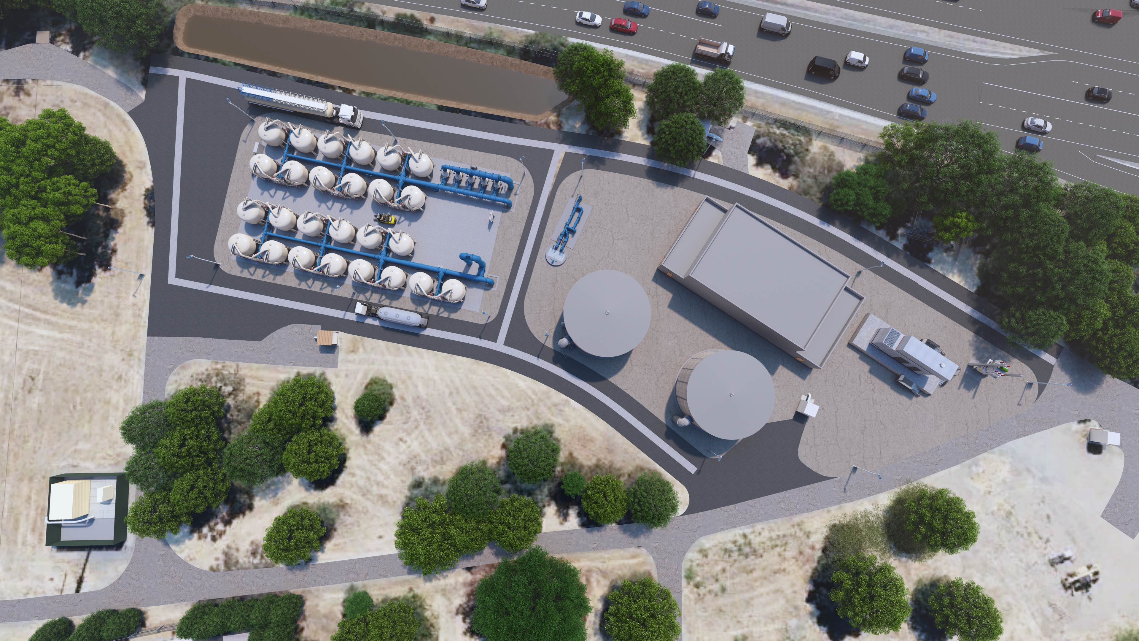 Rendering of San Jose Water PFAS treatment facility 