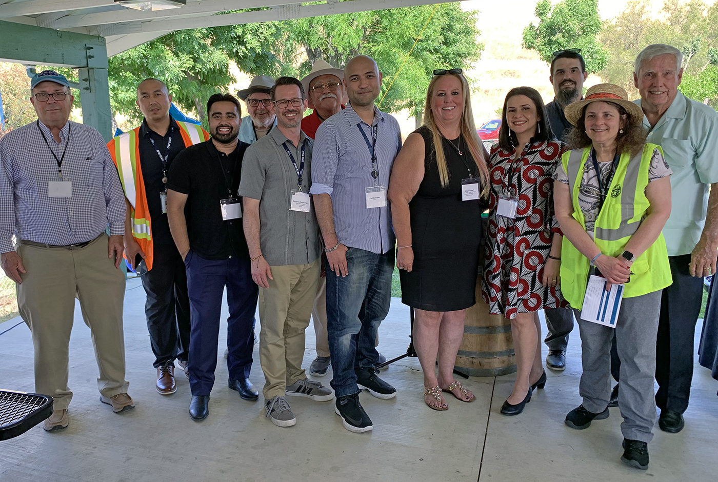Group photo of the CPUC team along with South Valley Internet and Nonprofit Balanced Access representatives.