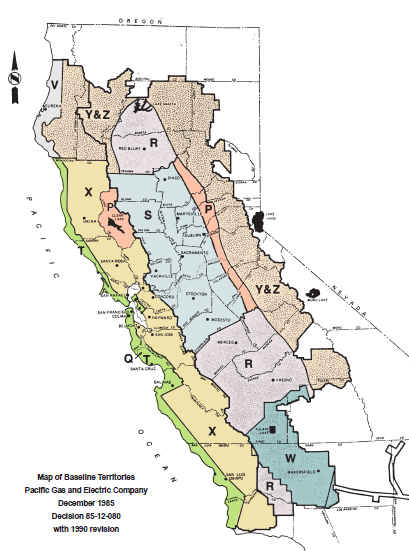 Map of Baseline Zones