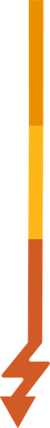 orange, yellow and red jagged arrow icon