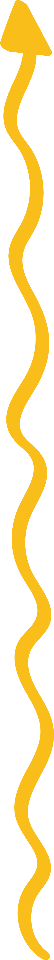 cheery long upright yellow arrow